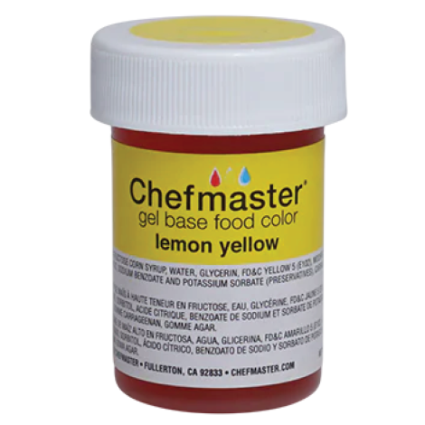 Gel Food Color Lemon Yellow - 1 oz