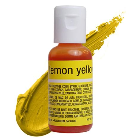 Liqua-Gel Food Lemon Yellow .70 oz  