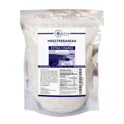 Mediterranean Sea Salt, Extra Coarse Grain 2 lb. by Salt 4U