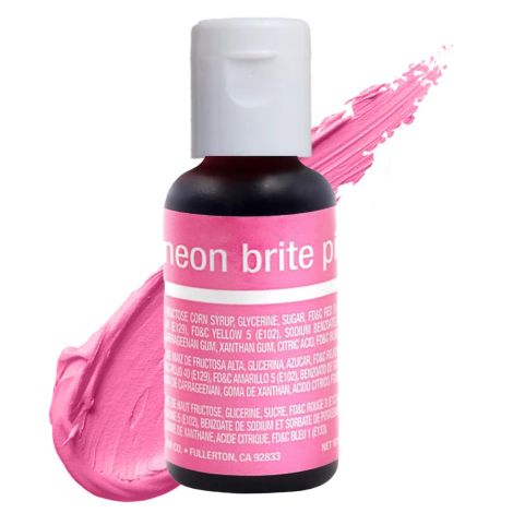 Liqua-Gel Food Neon Brite Pink .70 oz  