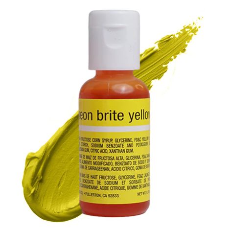 Liqua-Gel Food Neon Brite Yellow .70 oz  