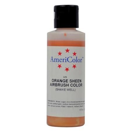 Amerimist Airbrush Color Orange Metalic Sheen 4.5 oz