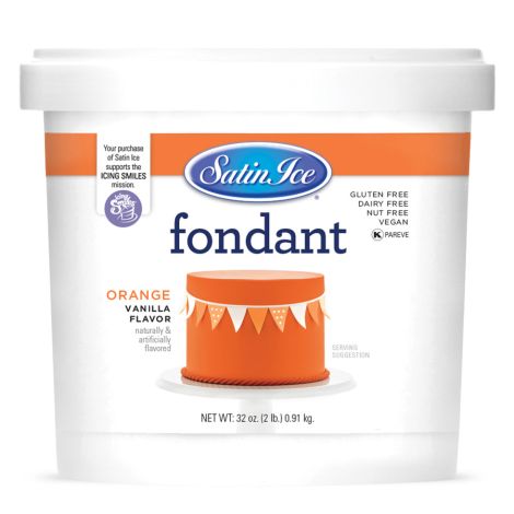 Satin Ice Fondant Orange 2#