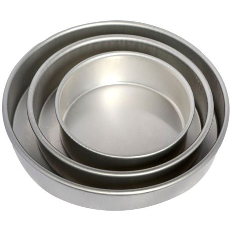 Round Cake Pan Set 6"-9"-12"