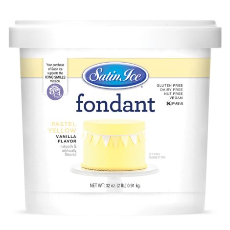 Satin Ice Fondant Pastel Yellow 2#