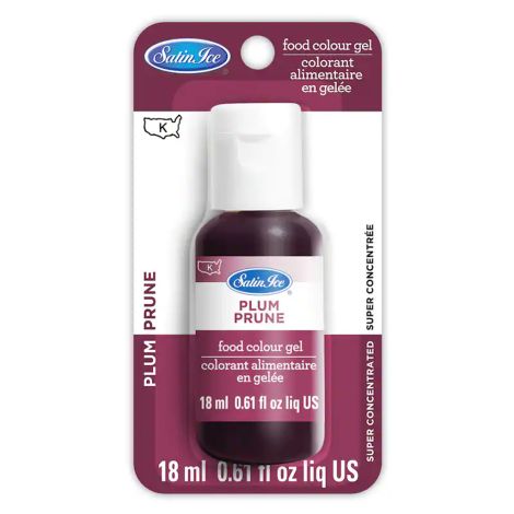 Satin Ice Plum Food Color Gel 0.61 oz.