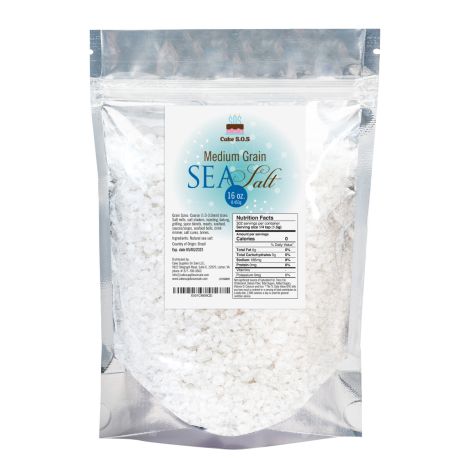 Premium Atlantic Sea Salt, Medium Grain 1 lb.