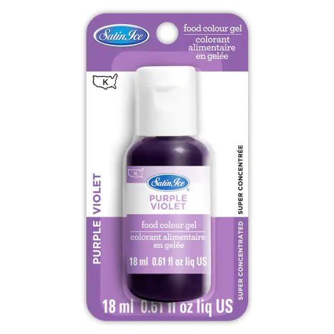 Satin Ice Purple Food Color Gel 0.61 oz.