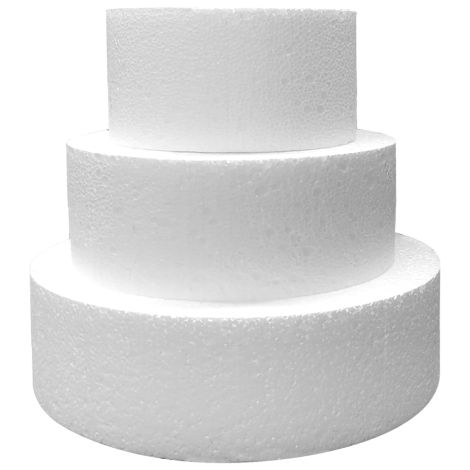 4"-6"-8" Round Cake Dummy Set 4" High