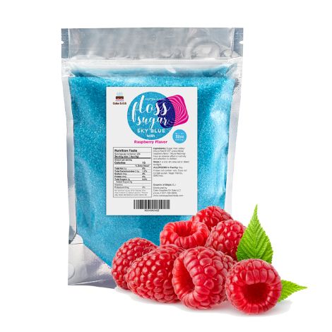 Floss Sugar Sky Blue with Raspberry Flavor, 32 oz.