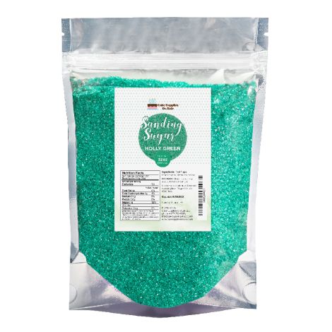 Sanding Sugar Holly Green, 32 oz