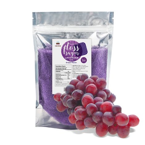 Floss Sugar Lavender with Grape Flavor, 32 oz.