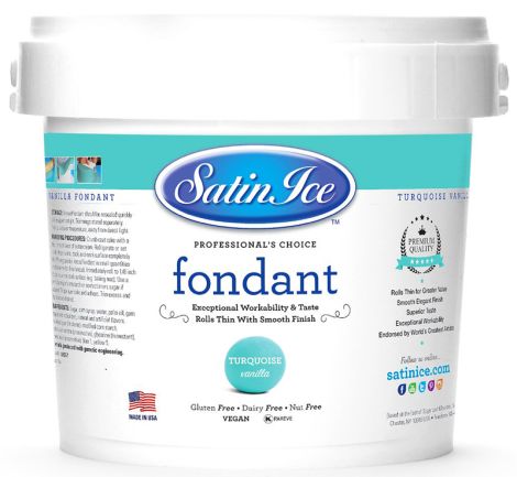 Satin Ice Fondant Turquoise 5#