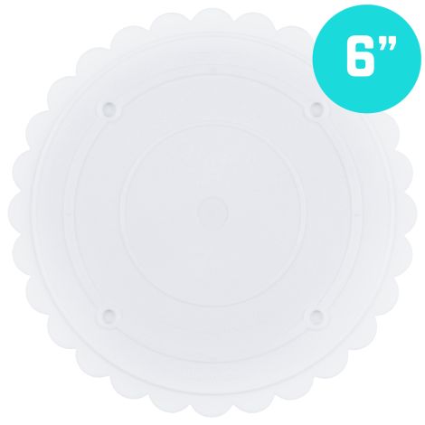 Scallop Edge Separator Plate 6" Round