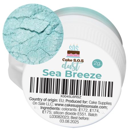 Sea Breeze Metallic Luster Dust, 2 grams