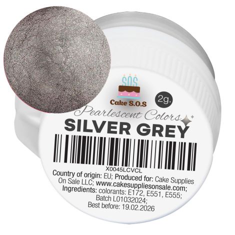 Silver Grey, 2 grams - Pearlescent  Color