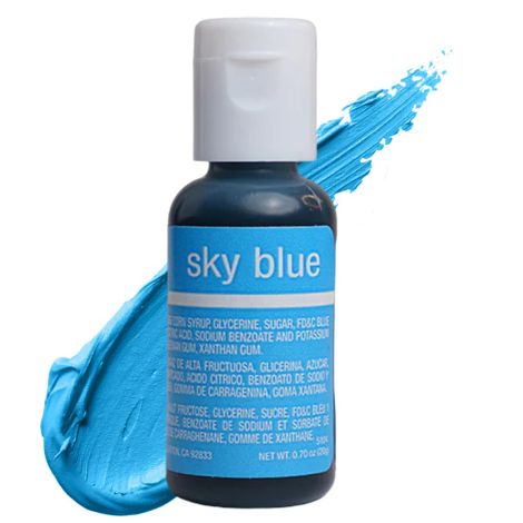 Liqua-Gel Food Color Sky Blue .70 oz  