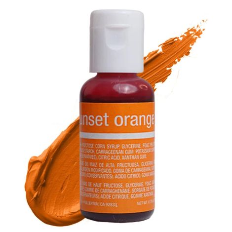 Liqua-Gel Food Color Sunset Orange .70 oz  