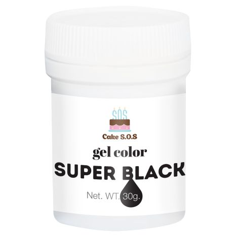 Super Black Gel Color, 1oz (30 grams)