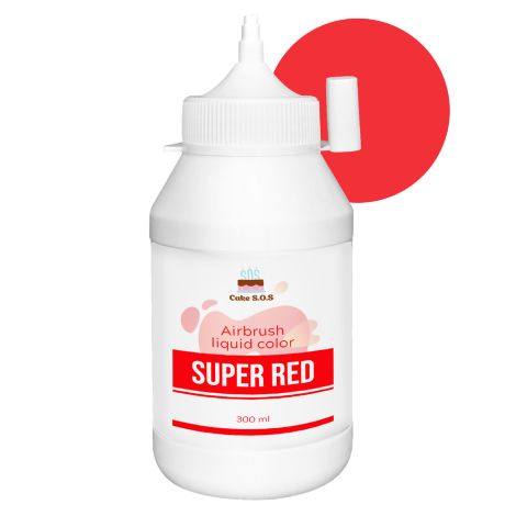 Airbrush liquid color 10 oz (300 ml) -  Super Red