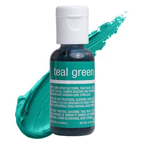 Liqua-Gel Food Color Teal Green .70 oz  