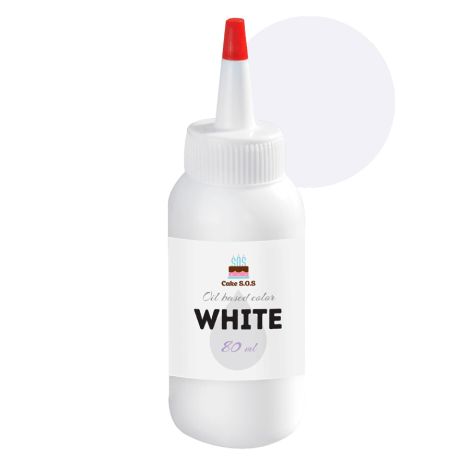 White, Oil Based Color 80ml - 2.8oz. 