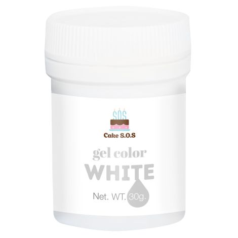 White Gel Color, 1oz (30 grams)