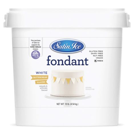 Satin Ice Fondant White Buttercream 10#