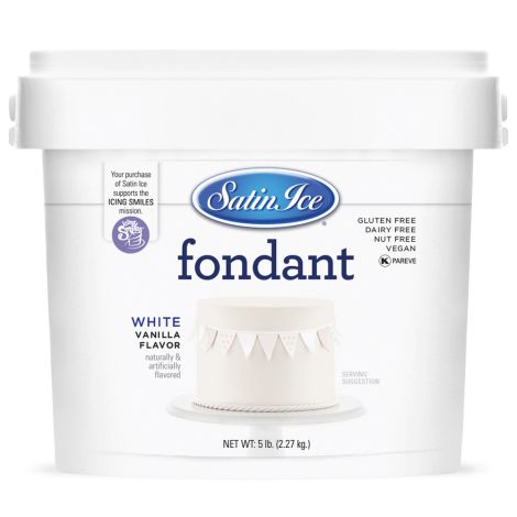 Satin Ice Fondant White 5#