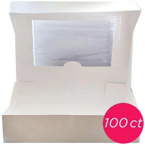 10x10x5 Window White Cake Box 100 ct