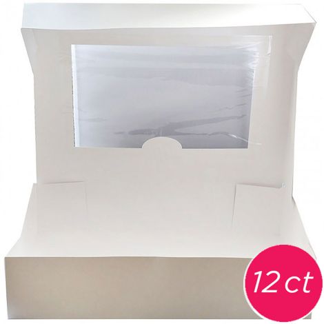 19x14x4 Window Cake Box 12 ct