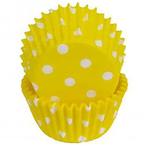 Yellow Polka Dot Baking Cups, 500 ct.