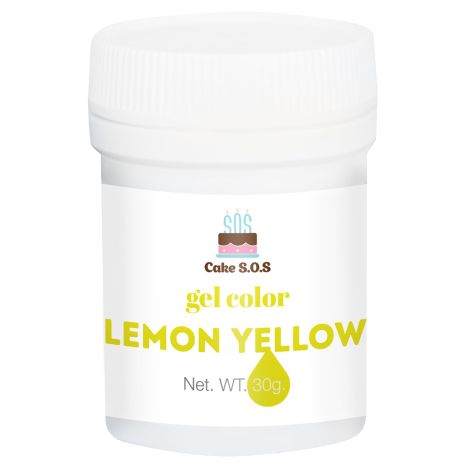 Lemon Yellow Gel Color, 1oz (30 grams)