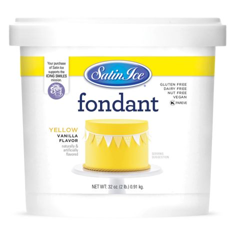 Satin Ice Fondant Yellow 2#