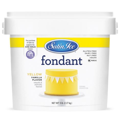 Satin Ice Fondant Yellow 5#