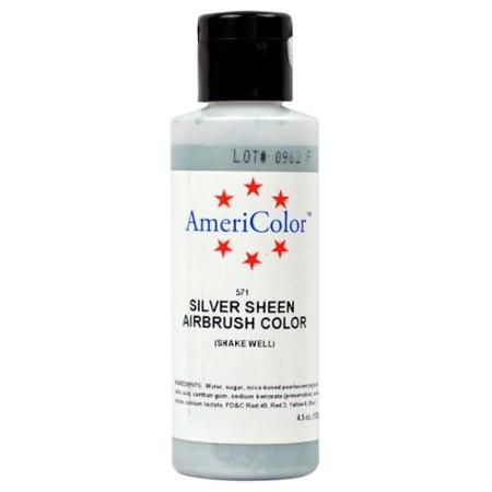 Amerimist Airbrush Color Silver Metalic Sheen 4.5 oz