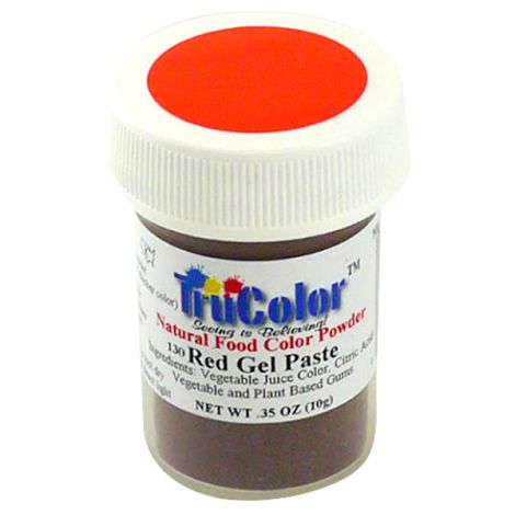 TruColor Natural Red Gel Paste Powder Color, 10g