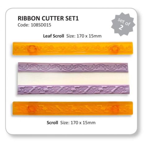 Ribbon Cutters Set 1 (Scroll & Leaf)