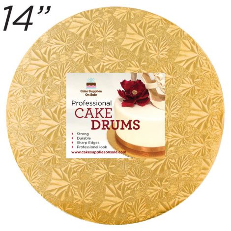 14" Gold Round Thin Drum 1/4"