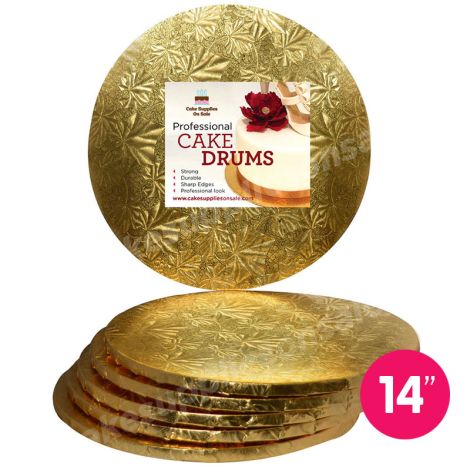 14" Gold Round Drum 1/2", 6 count