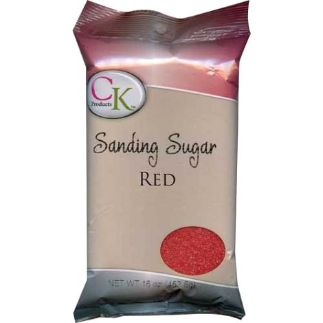 16 Oz Sanding Sugar - Red