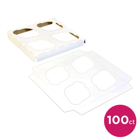 4 Count Cupcake Insert 100 ct