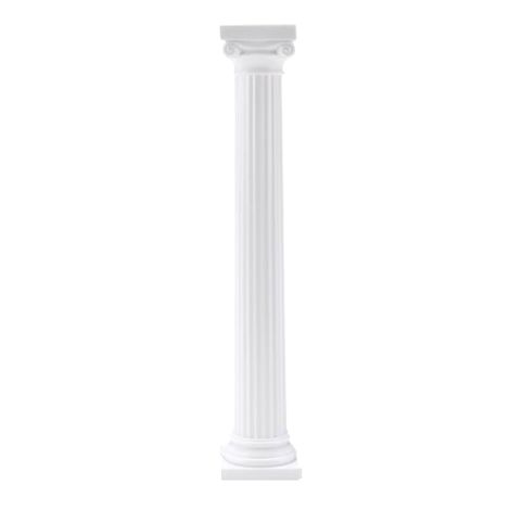 7" Grecian Pillars White