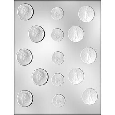 Assorted Coin Choc Mold