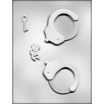 3-3/4" 3d Handcuffs Choc Mold