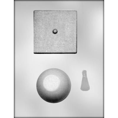 3-1/2" 3d Grad Cap Choc Mold