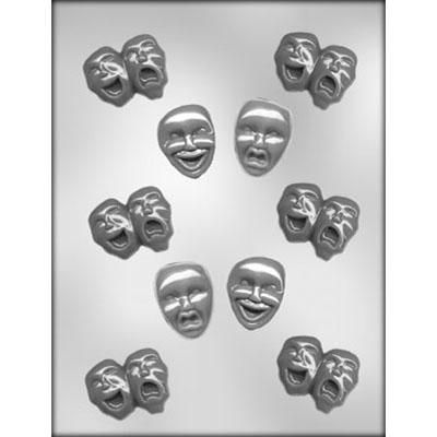 Comedy/Tragedy Mask Choc Mold