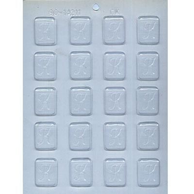 1-1/4" Initial K Mint Choc Mold