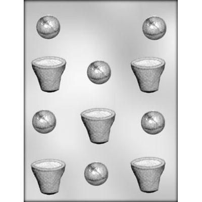 Basketball/Basket Choc Mold