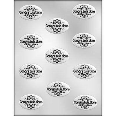 Oval Congratulation Choc Mold